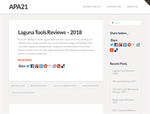 Tablet Screenshot of apa21.org